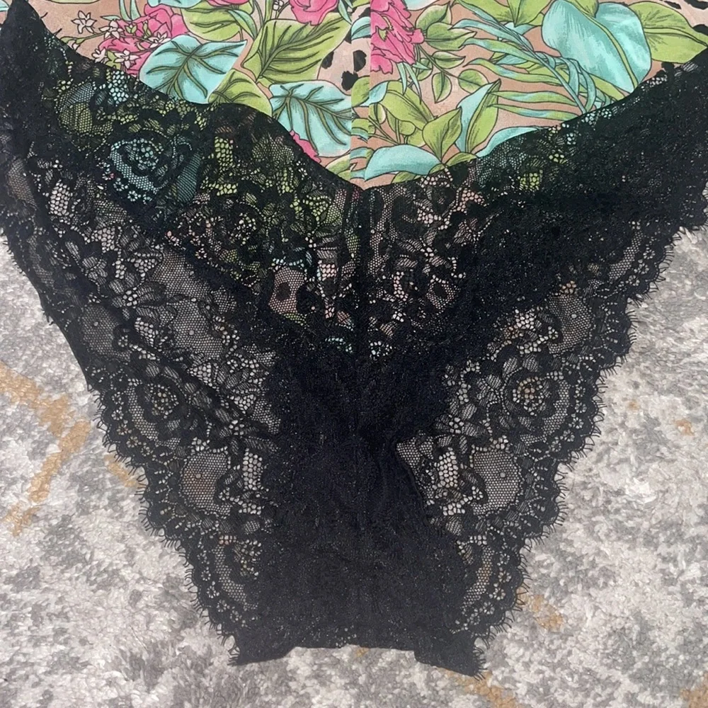 🟢 INC Tropical Jungle leopard bodysuit size Small - Picture 4 of 8